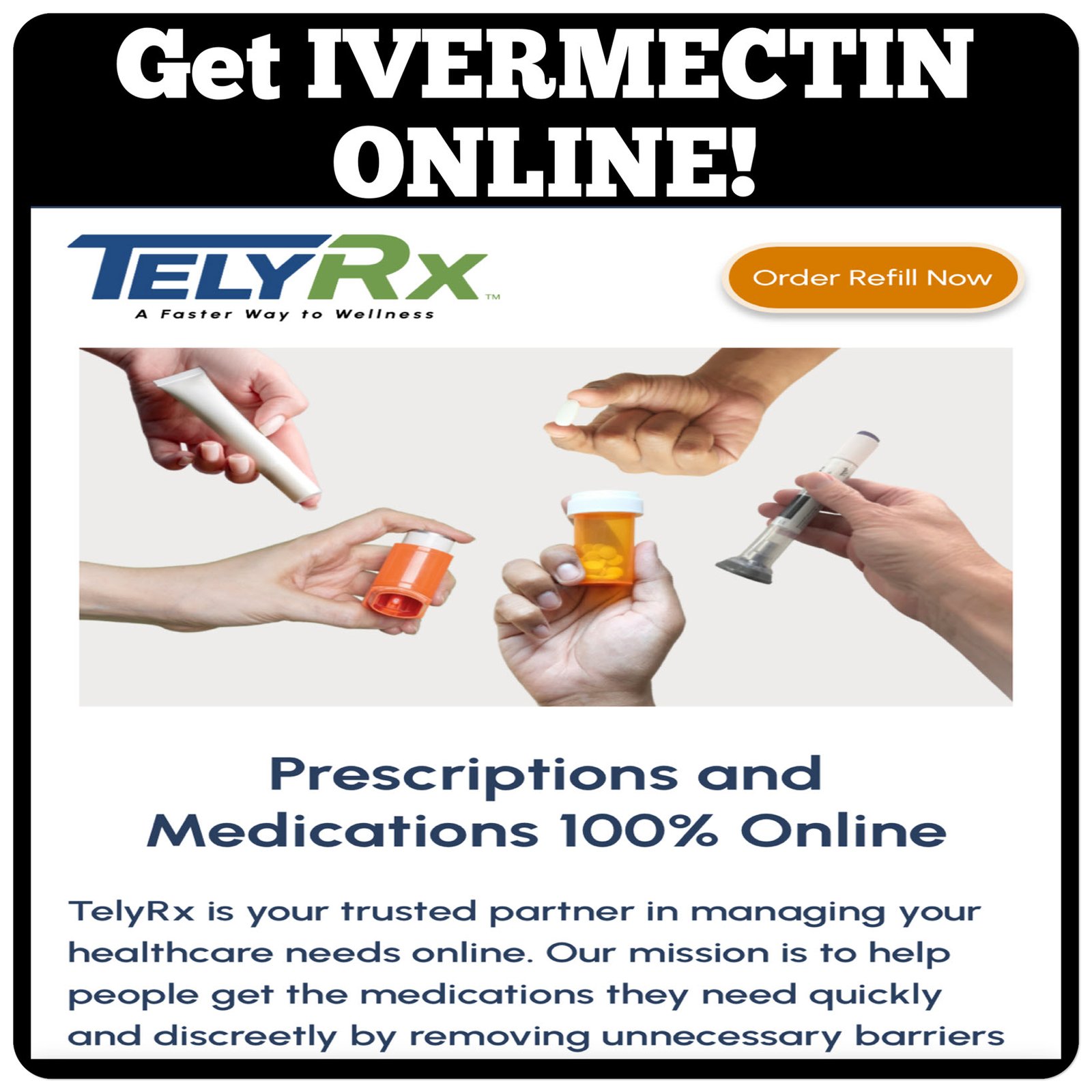 Get IVERMECTIN and other meds online - Easily and quickly!